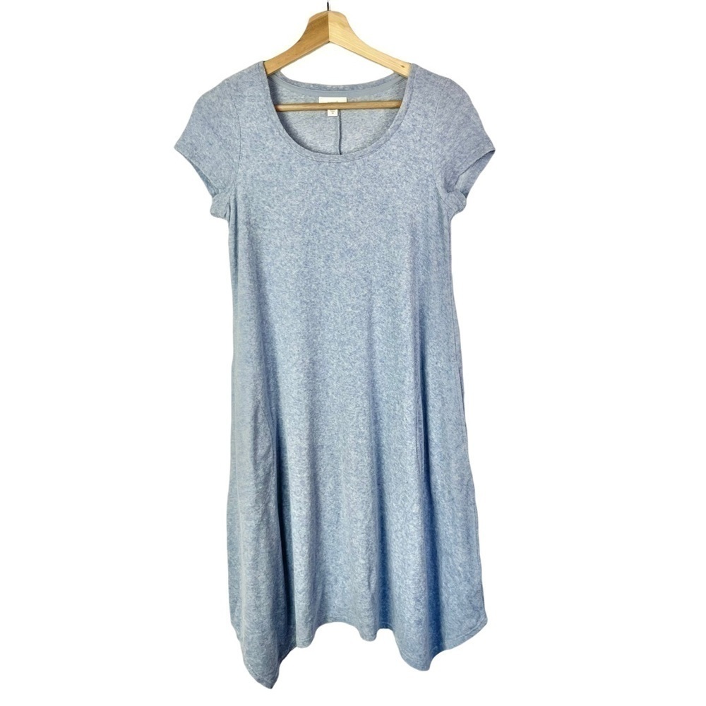 J. Jill Pure Jill Light Blue Terry Swing Mini Dress XS